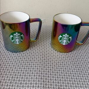 Starbucks Rainbow Coffee Mugs